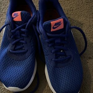 Nike Royal Blue Sneakers with Pink Accents